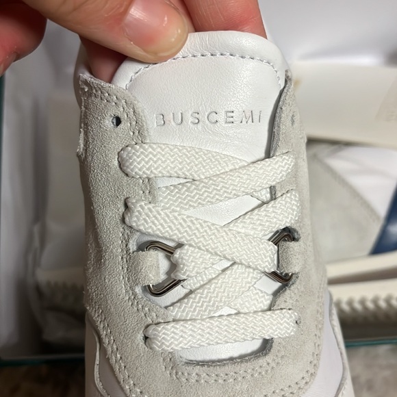 New $495 Buscemi kids shoes size 29 white trio - Picture 8 of 12